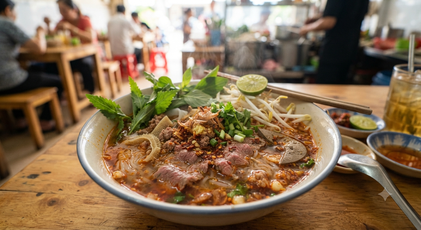Hương vị đặc trưng và độ cay nồng của hủ tiếu sa tế